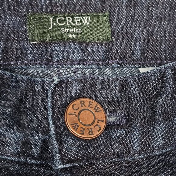 J.Crew‎ Women's Toothpick Stretch Jeans Size 31 Dark Blue Wash Denim - Picture 3 of 11